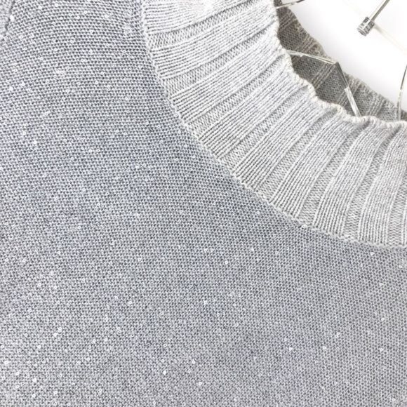 NEIMAN MARCUS Turtleneck Sequin Sweater Cashmere Collection Size XS - Picture 8 of 12